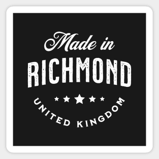 Made In Richmond, UK - Vintage Logo Text Design Sticker